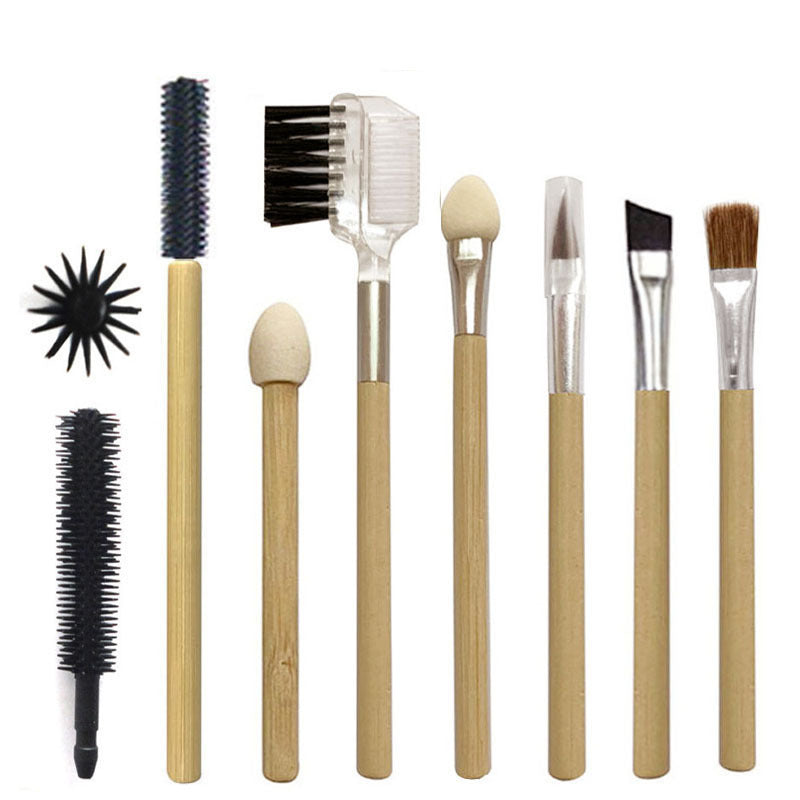 Disposable Bamboo Handle Mascara Brush Grafting Makeup Brushes Accessories