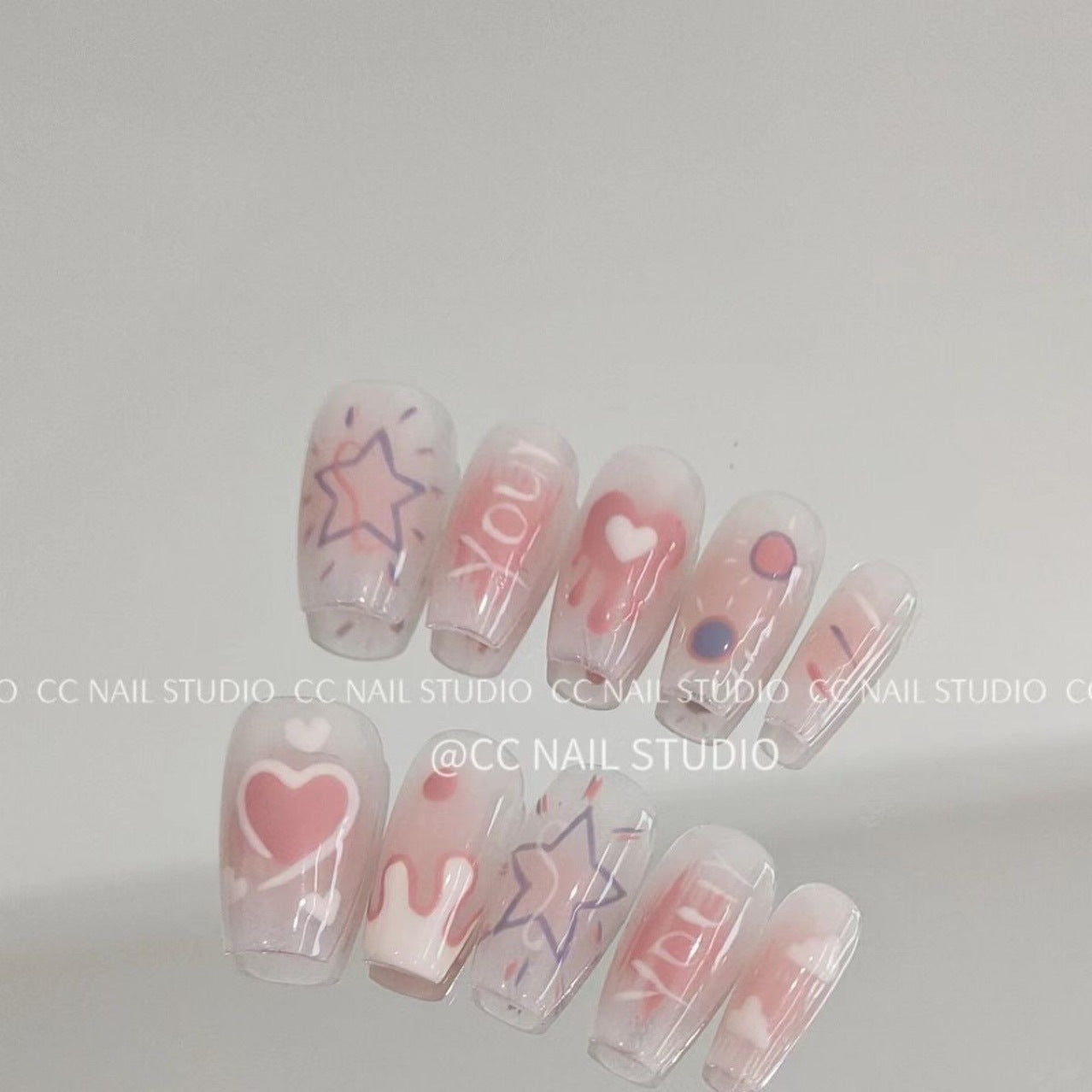 Portez des autocollants pour ongles mignons Summer Blush Iti Beauty