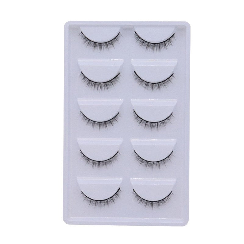 Eyelashes Nude Daily Type Fairy Thick Cross Hard Stem False Lashes