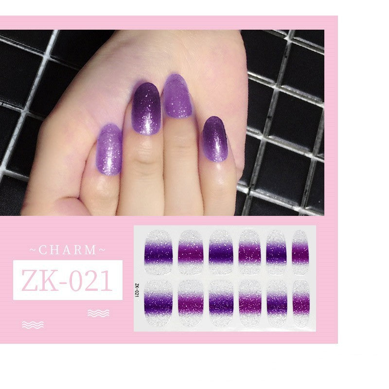 Finger Full Oil Film Manicure Implement Nail Stickers