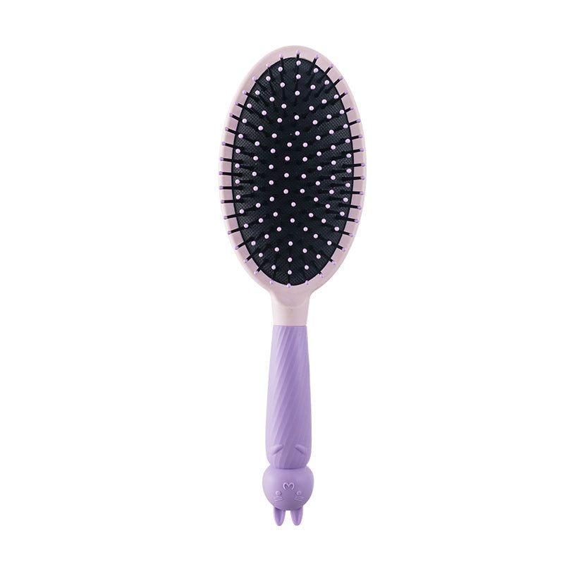 Brosses et peignes à cheveux pour femmes avec coussin d'air et poignée en silicone adorables