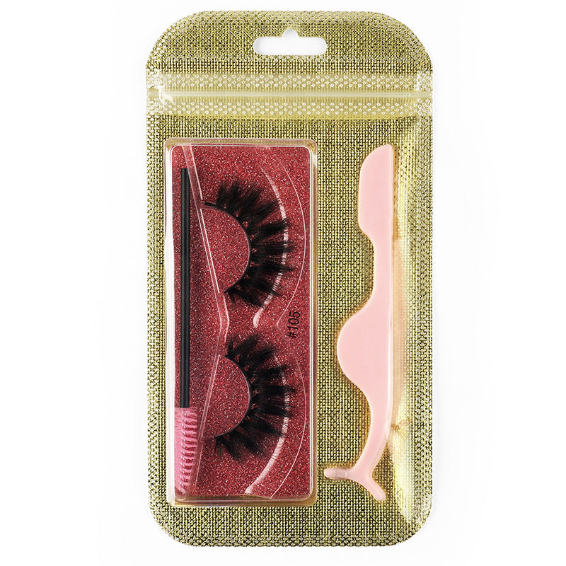 Eyelashes Natural Thick Pair Of Fast False Lashes