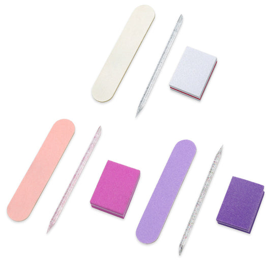 Package Wood Chip File Crystal Stick Sponge Nail Tool Set