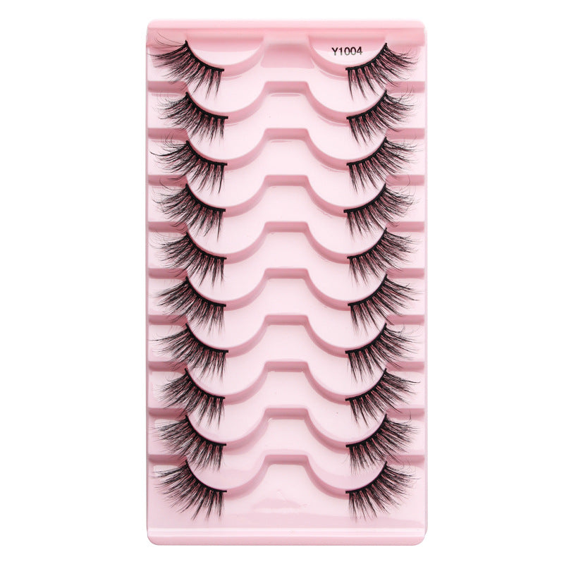 Women's Half Eyelashes Sheer Root Team Anchor Beauty Style Natural False Lashes