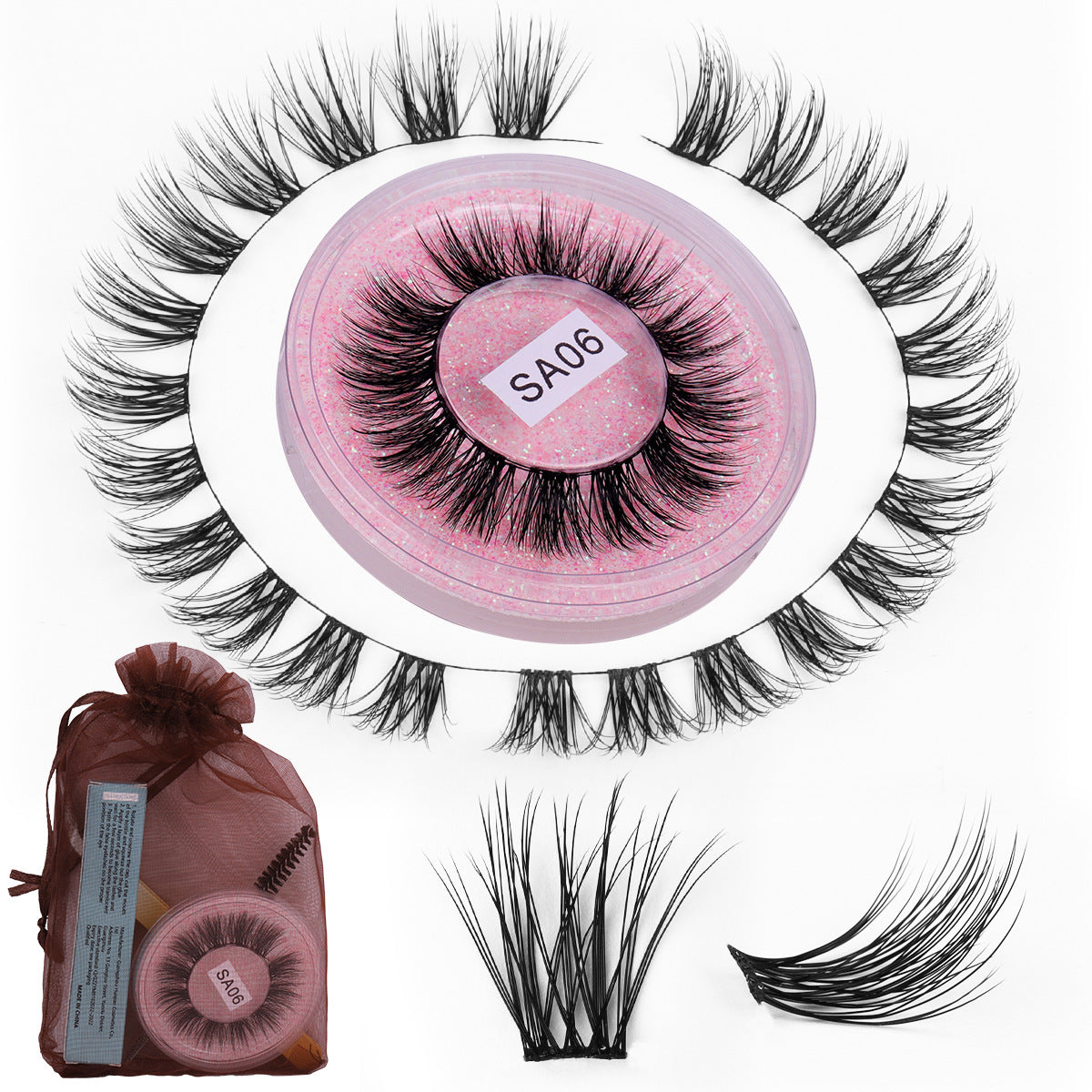 Eyelashes Natural Thick Curling Whole Single False Lashes