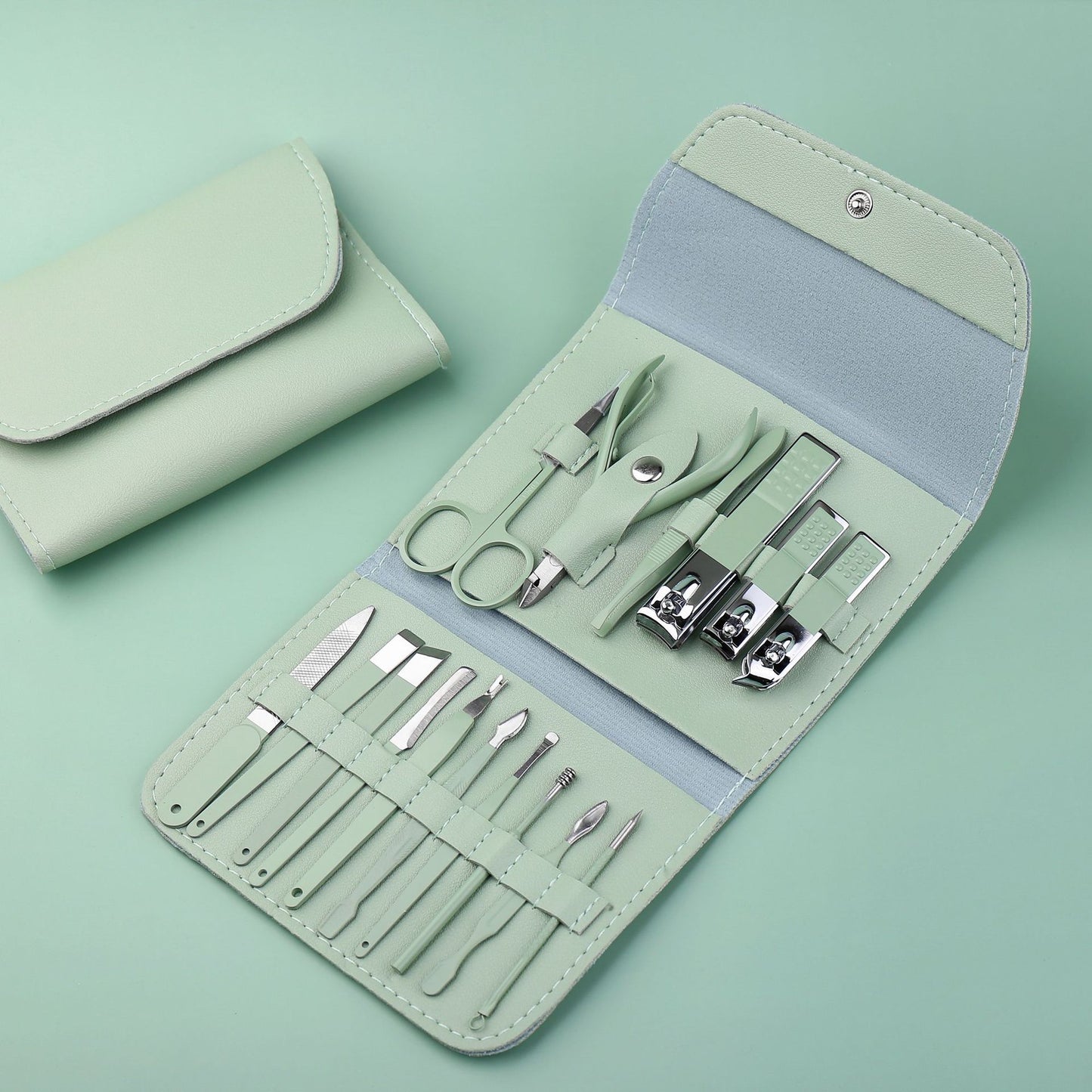 Ensemble d'outils de manucure et de beauté pour ongles, ciseaux, coupe-ongles en acier, couteau à pédicure