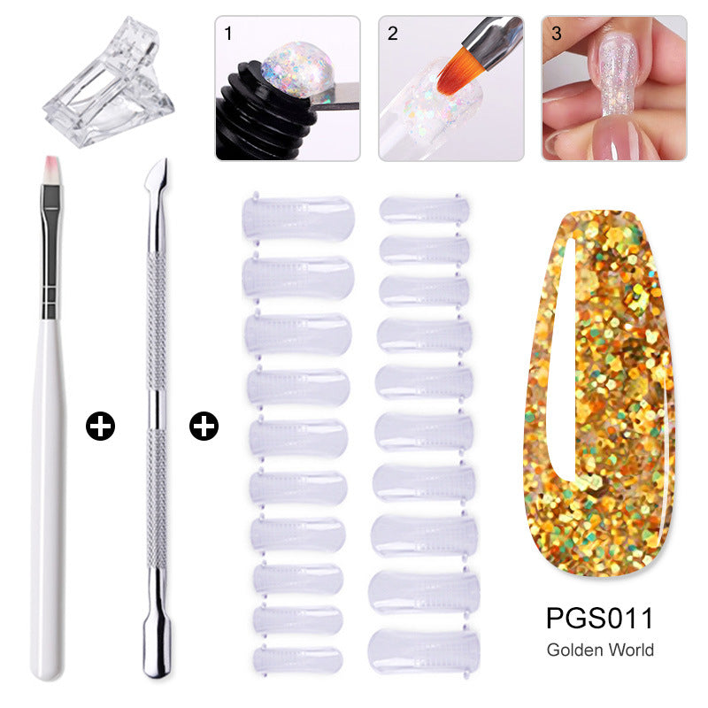 Beauty Crystal Extended Glue Suit Quick Nail Tool Set