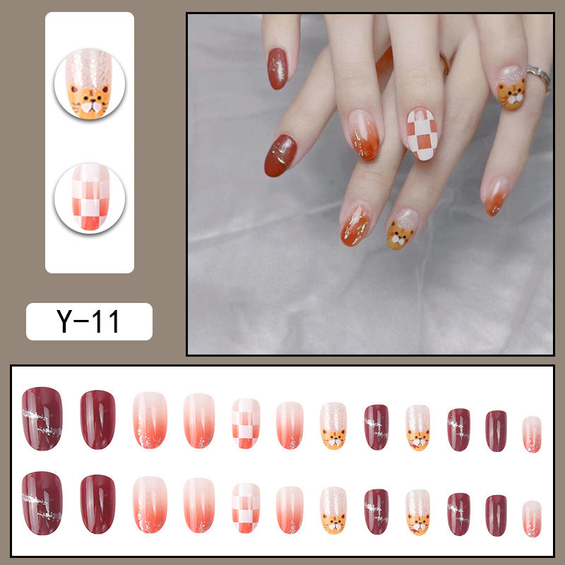 Fake Patch Wear Armor Finished Tip Nail Art