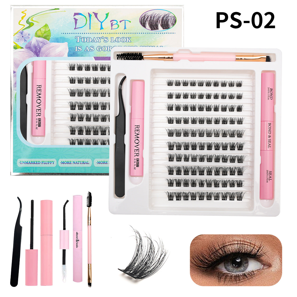 Traceless Eyelashes Soft Glue Remover Tweezer False Lashes