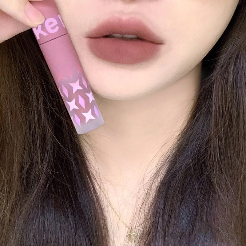 Peach Heart Matte Finish Veet No Stain Lip Glosses