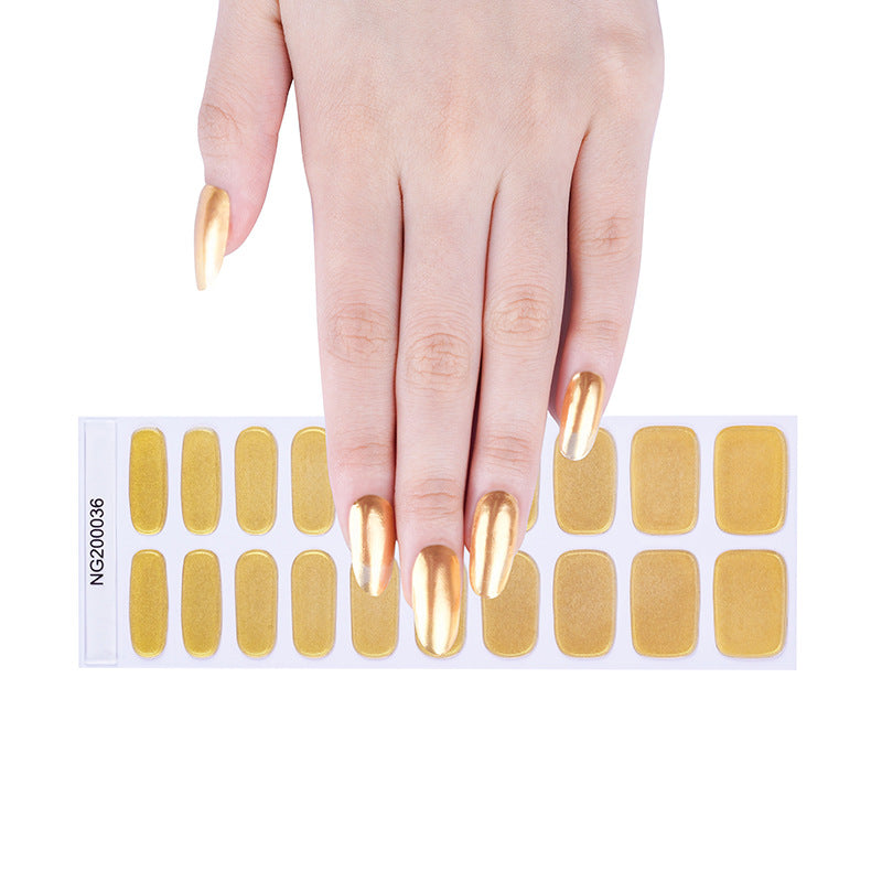 Gel Finger Therapy Light Uv Half Nail Stickers