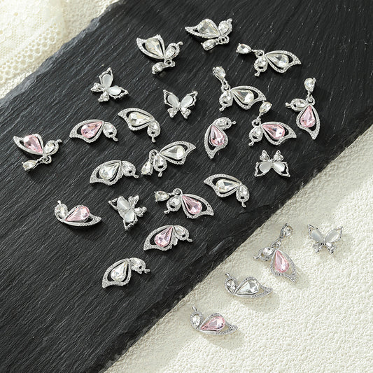 Half Wing Butterfly Ornament Tide Super Nail Care Nail Art