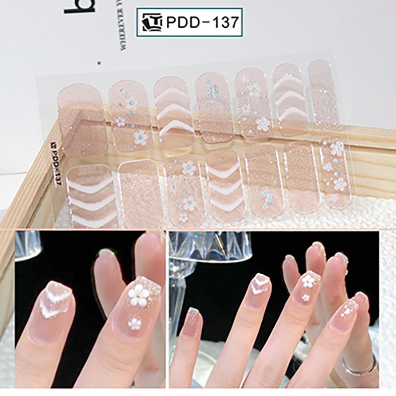 Love Waterproof Durable Applique Finished Patch Nail Art