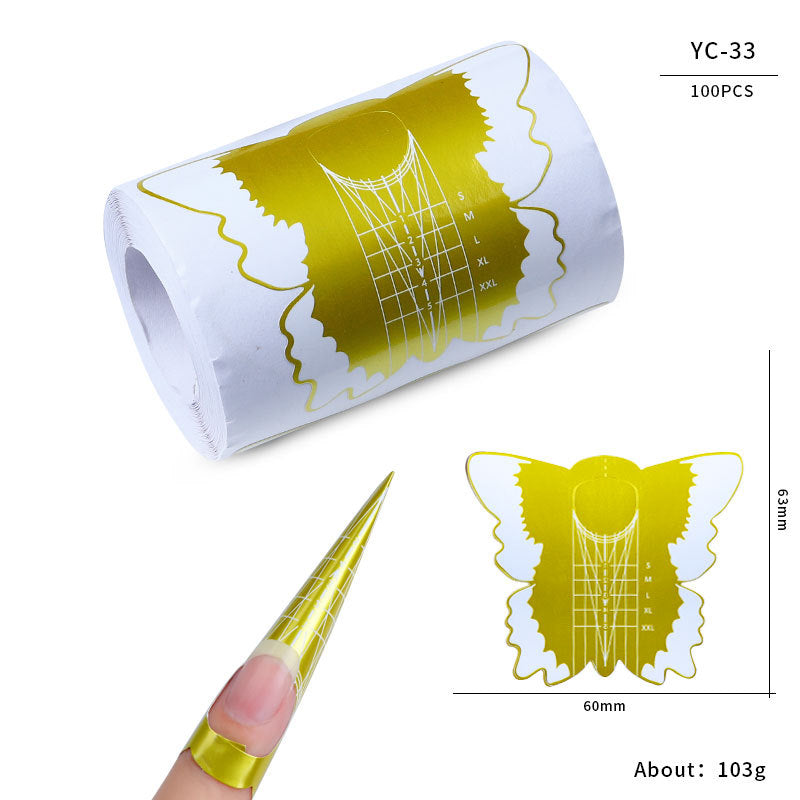 Paper Holder French Therapy Extension Butterfly Nail Tool Set