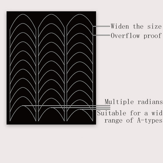 Hot Popular Hollow French Crescent Template Nail Stickers