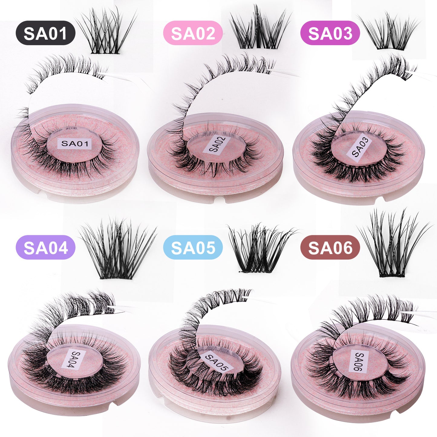 Eyelashes Natural Thick Curling Whole Single False Lashes