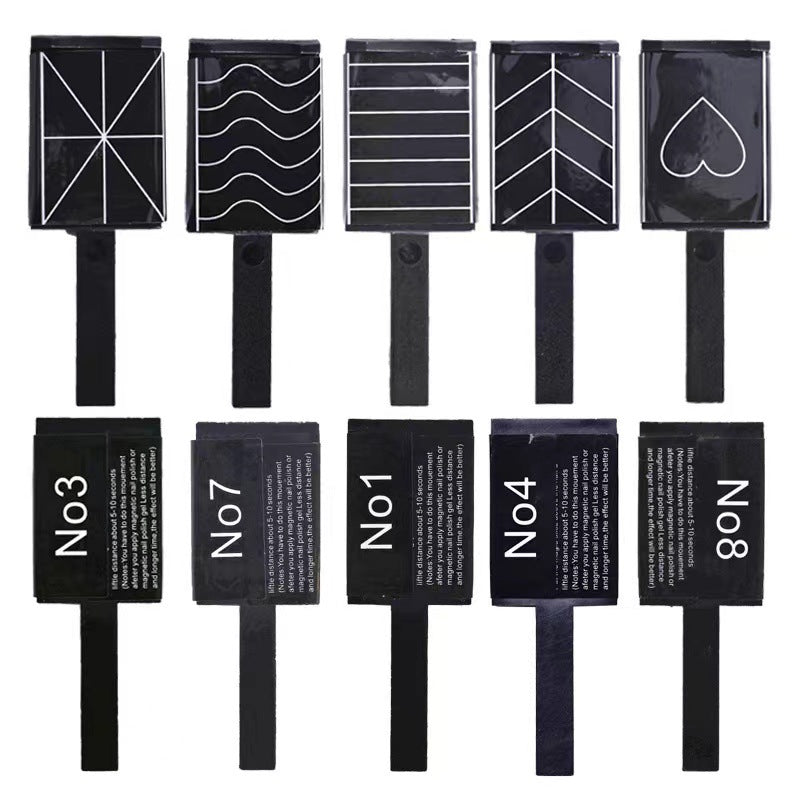 Magnet Multifunctional S-shaped Striped Pattern Strong Nail Tool Set