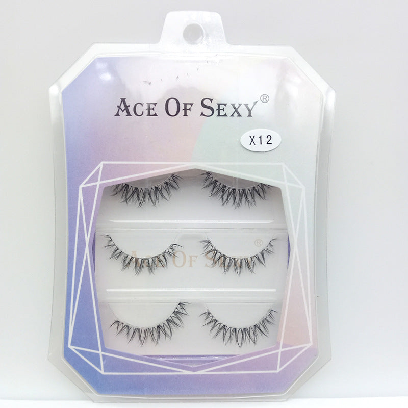 Natural Curling Woven Light Fine Stem False Lashes