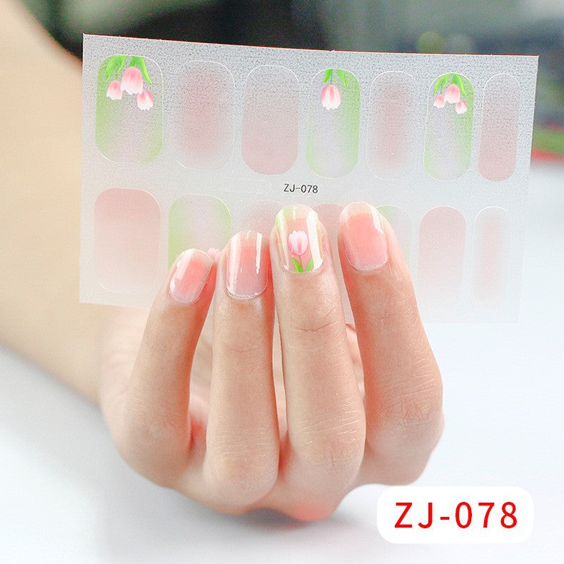 Gel Fresh Waterproof Durable Patch Removable Nail Stickers