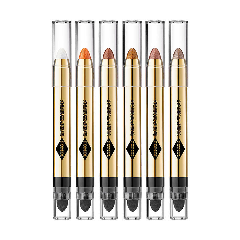 Pen Pearlescent Thin Glittering Repair Brightening Double-headed Eyeliner