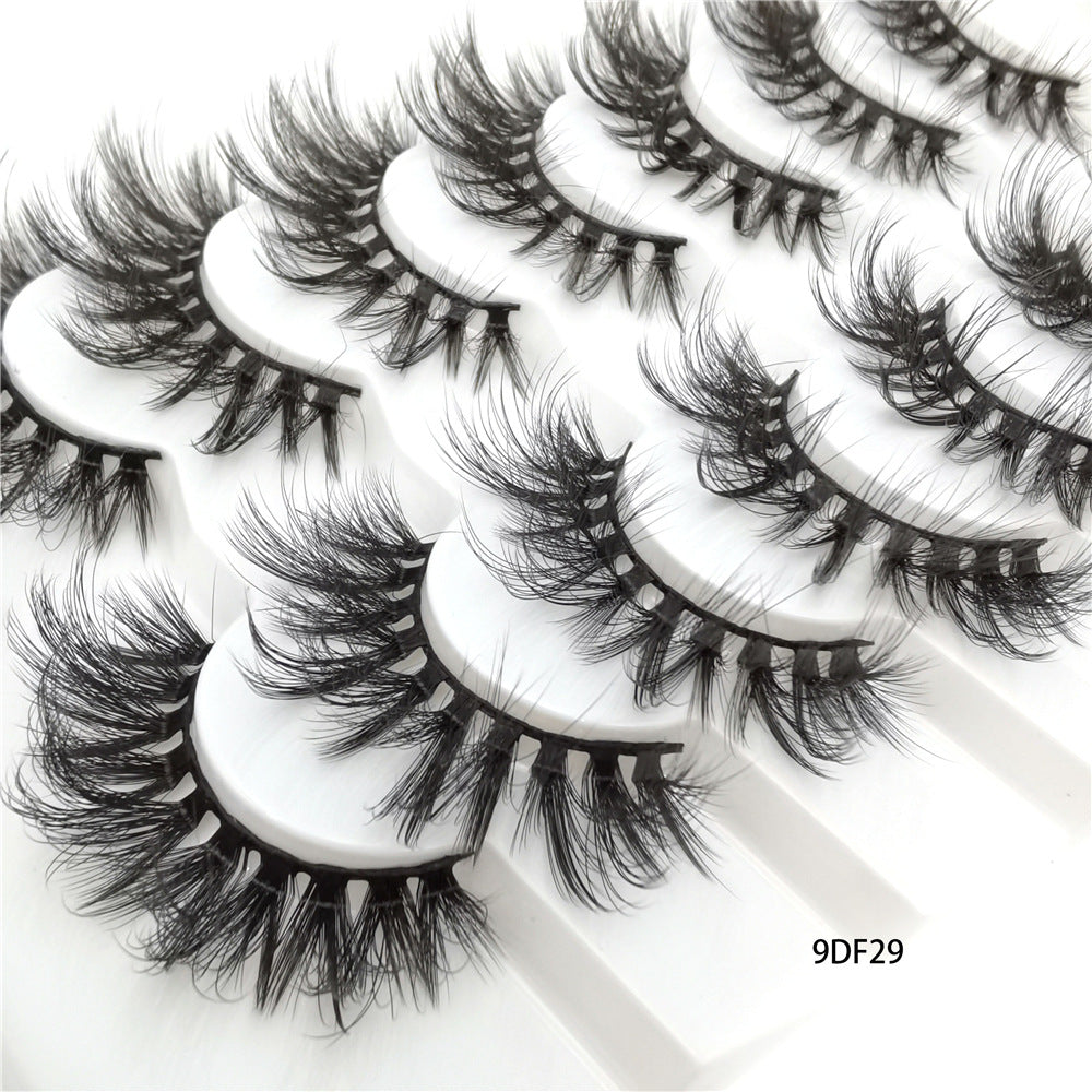 Eyelash Russian Fried Eyelashes Messy Curly Fluffy Pairs Chemical False Lashes