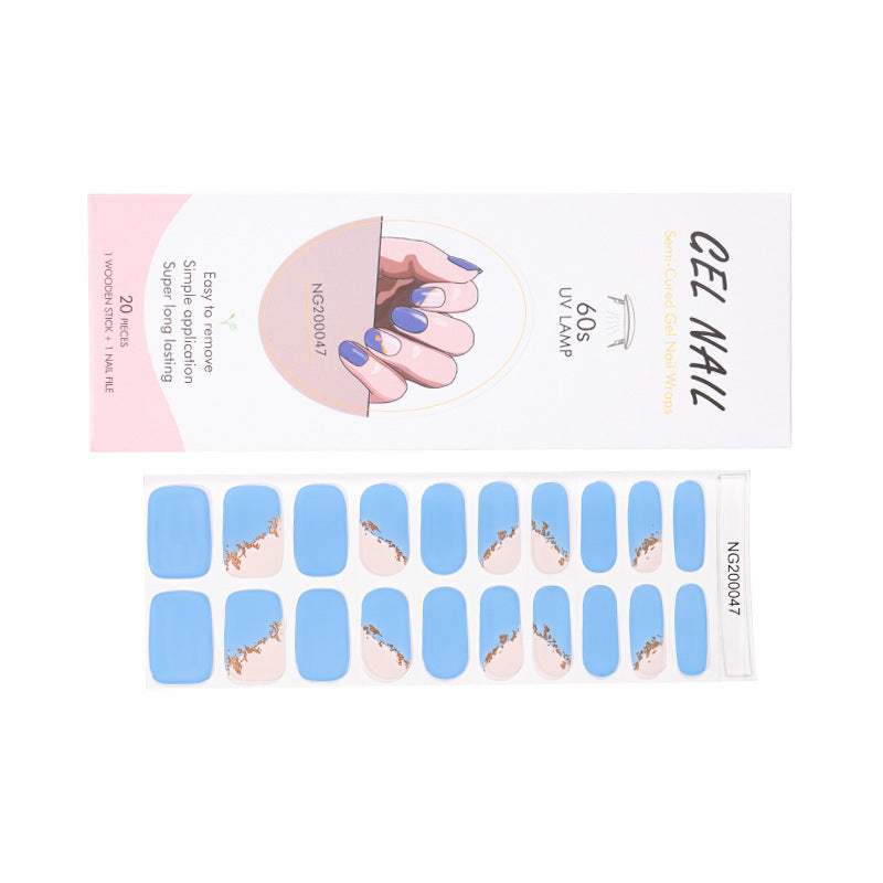 Gel Finger Therapy Light Uv Half Nail Stickers