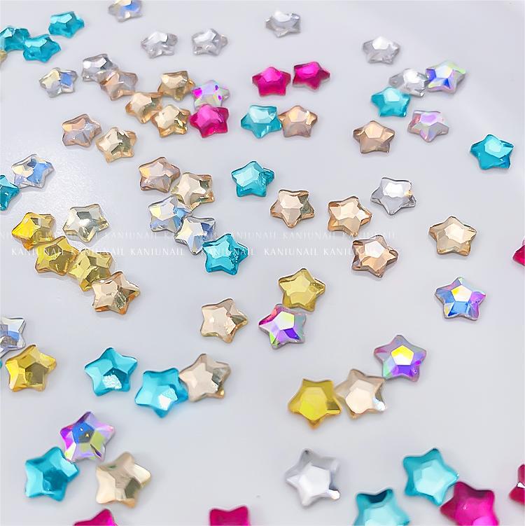 Manicure Jewelry Color Mini Five-pointed Star Nail Care Nail Art