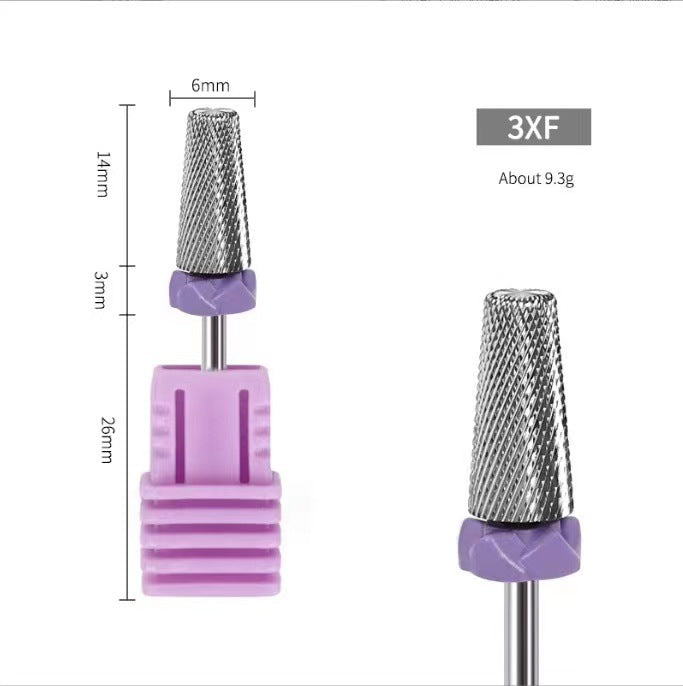 Ensemble d'outils pour clous à dents croisées avec tête de meulage en acier au tungstène