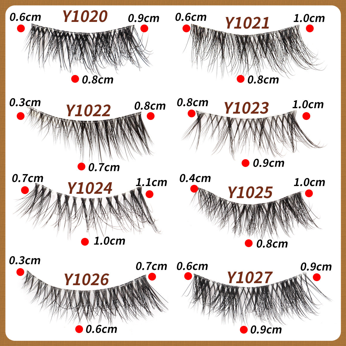 Women's Eyelashes Sheer Root Pairs Team Anchor False Lashes