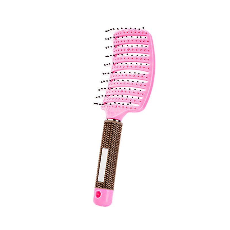 Brosses et peignes à cheveux courbés, droits et droits, en plastique, pour boucler les cheveux