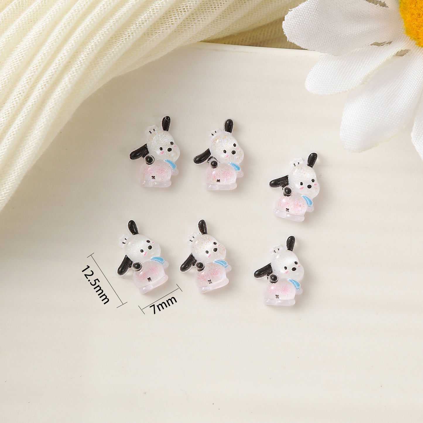 Cartoon Ornament Luminous Strawberry Bear Pooh Nail Care Nail Art