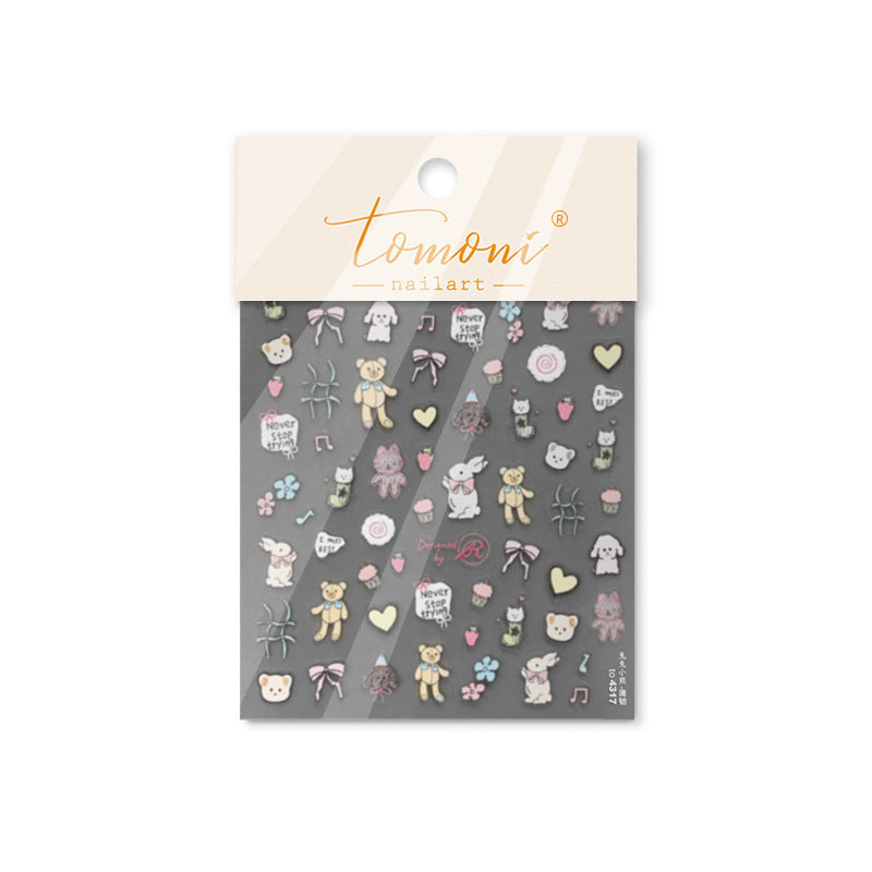 Thin Tough Cute Mobile Phone Beauty Nail Stickers