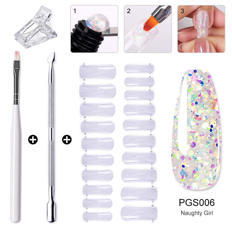 Beauty Crystal Extended Glue Suit Quick Nail Tool Set