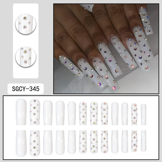 Embout d'usure simple et coloré avec cristaux amovibles pour nail art