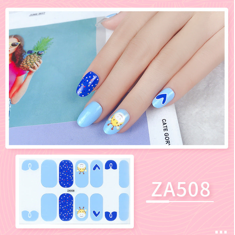 Oil Film Manicure Implement Long Lasting Waterproof Nail Stickers