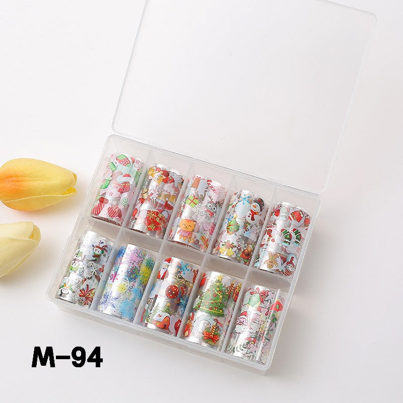 Suit Flower Marble Blooming Snake Pattern Nail Stickers