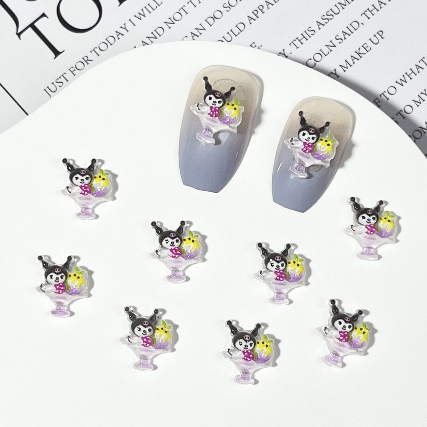 Ice Cream Cartoon Ornament Summer Cone Nail Care Nail Art