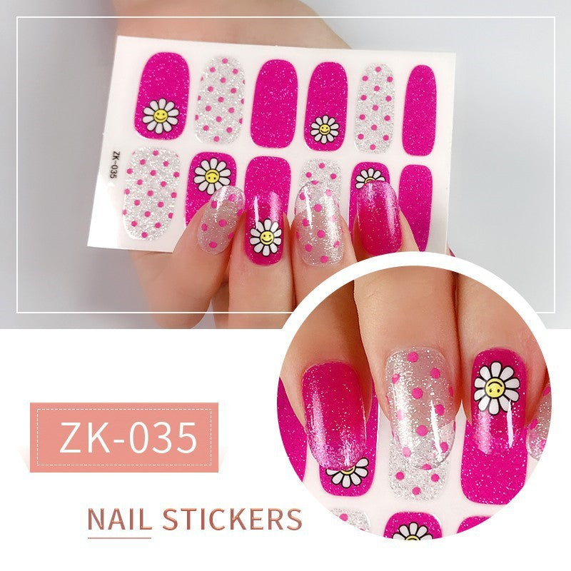 Finger Full Oil Film Manicure Implement Nail Stickers