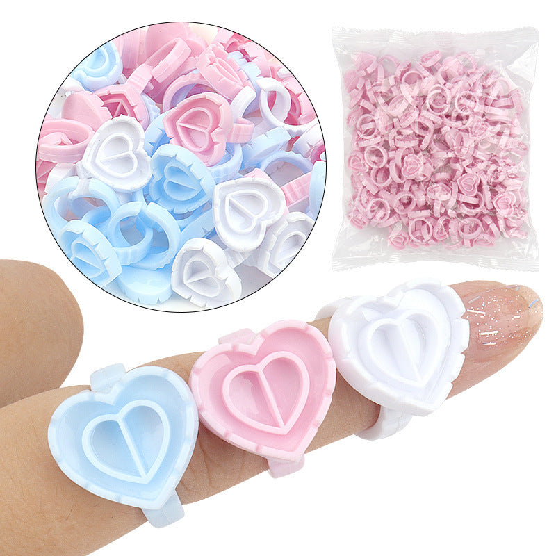 Grafting Eyelash Epoxy Water Heart-shaped Ring Makeup Accessories