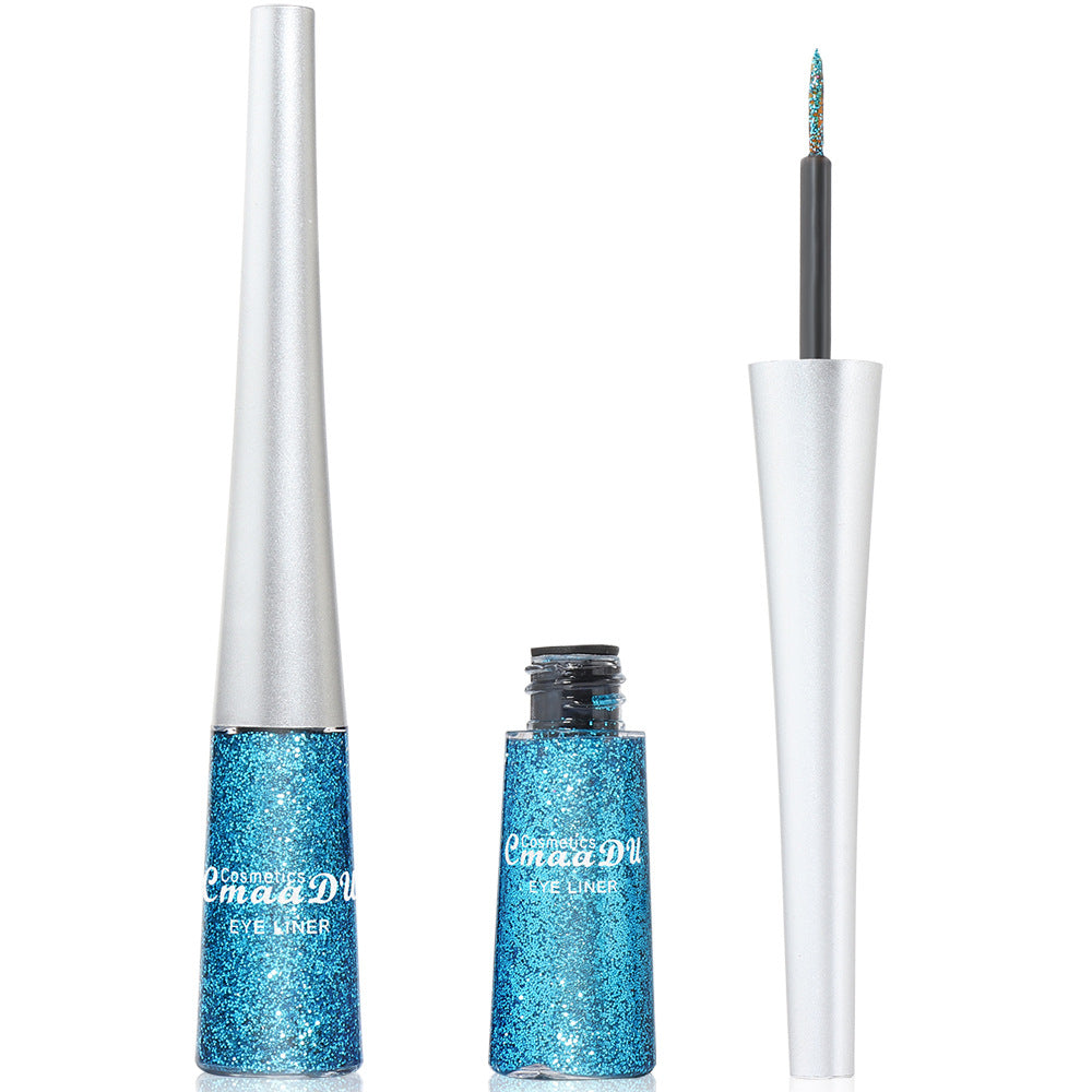 Eyeliner liquide à paillettes colorées et brillantes