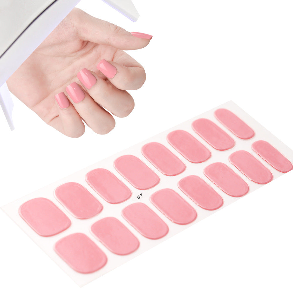 Therapy Full Paste Waterproof Durable Cream Nail Stickers