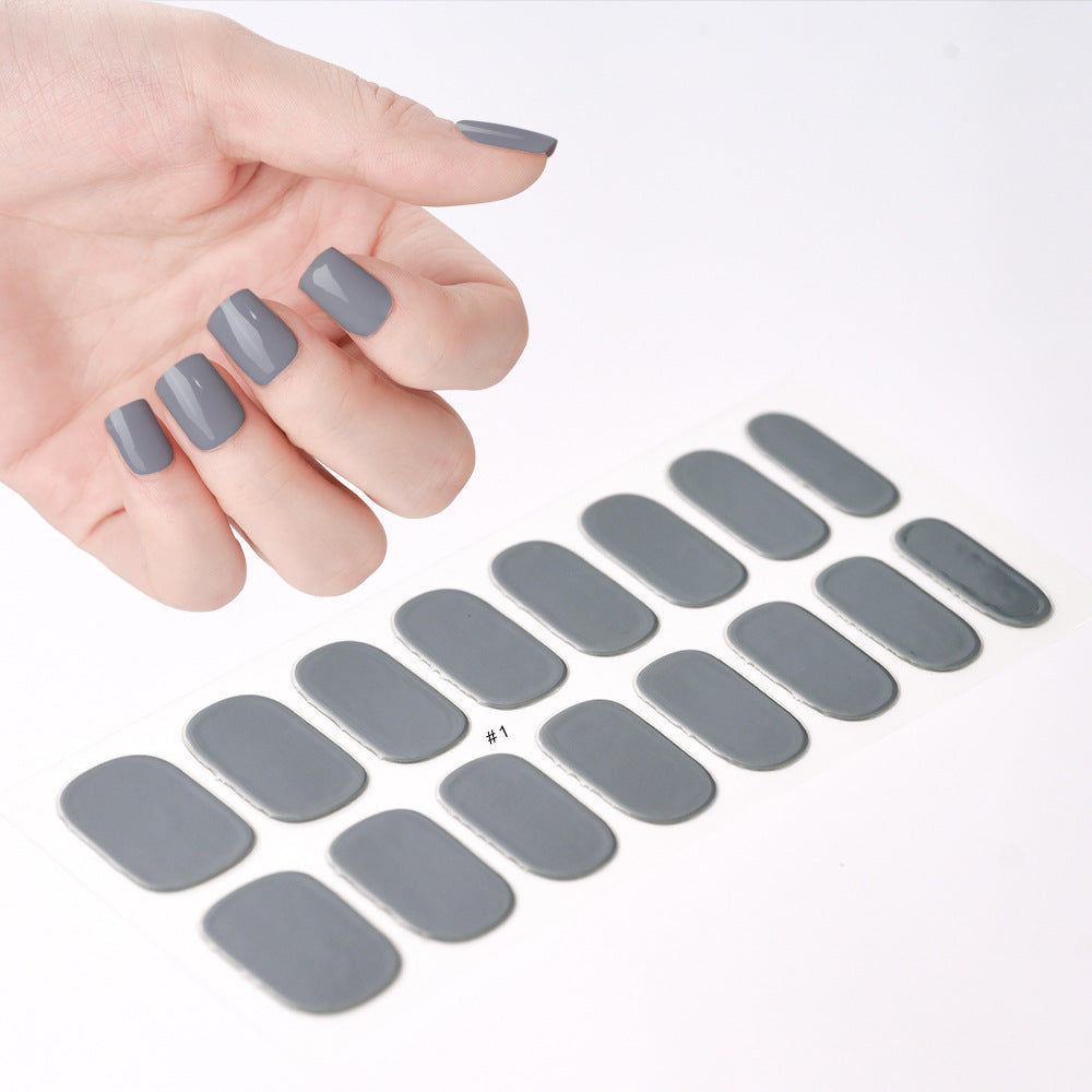 Gel Uv Beauty Full Paste Waterproof Nail Stickers