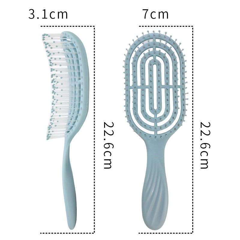 Massage Hollow Hairdressing Fluffy Increased Skull Hair Brushes & Combs