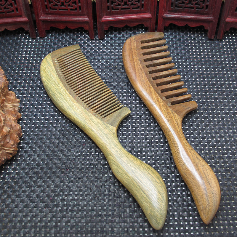 Brosses à cheveux et peignes à dents larges avec manche en tambour épais