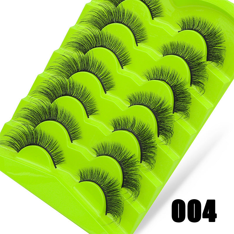 Large Capacity Pairs Of Green Fox Series False Lashes