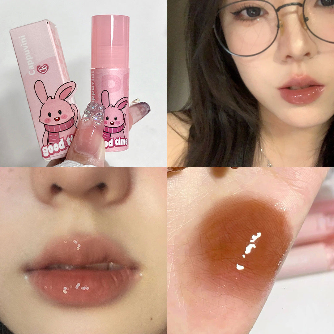 Per Package Pink Suit Cute Mirror Lip Glosses