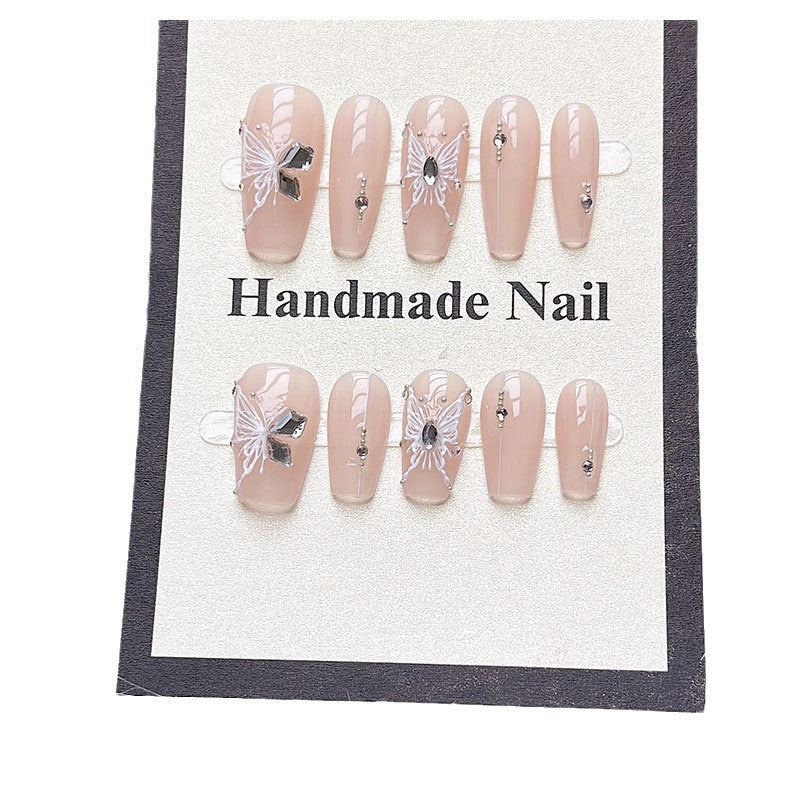 Pointe de style armure faite à la main Nail Art de haute qualité