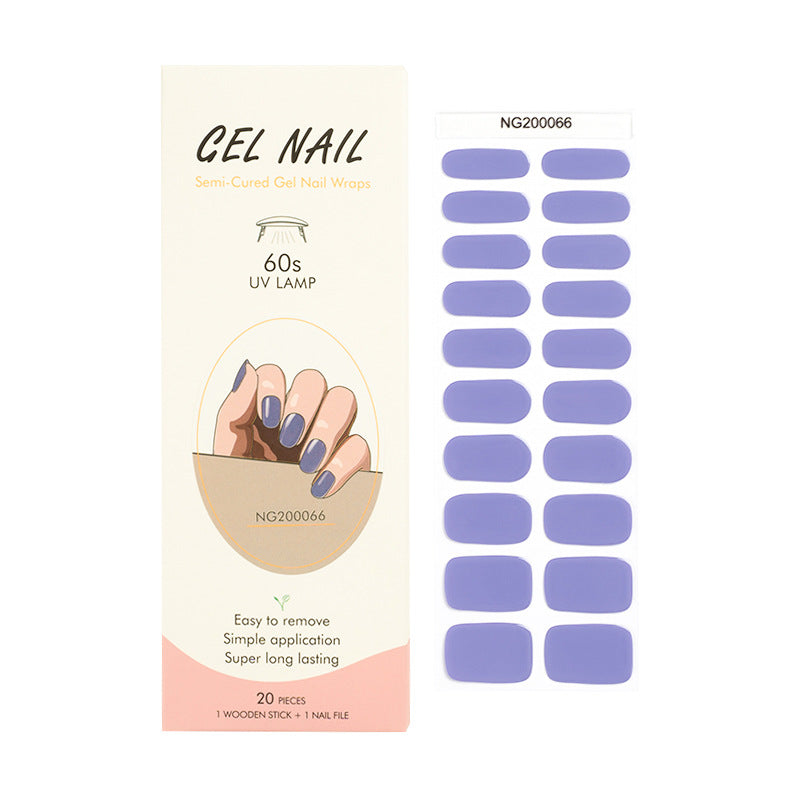 Glamorous Versatile Light Gel Uv Paper Nail Stickers