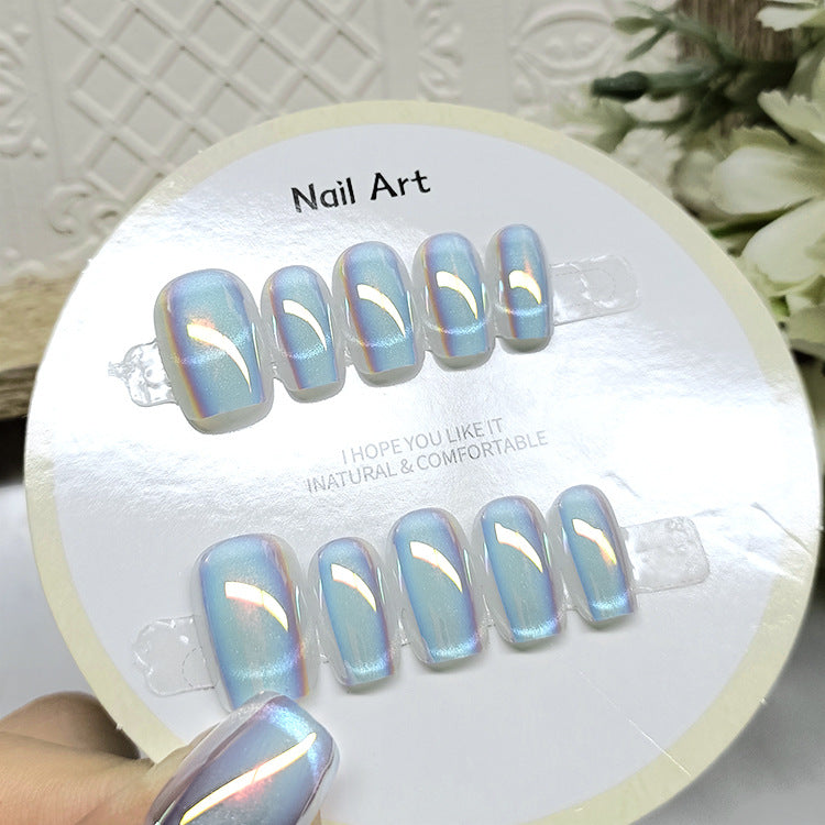 Patch UV Crystal Cat's Nail Art Split Code en dix pièces