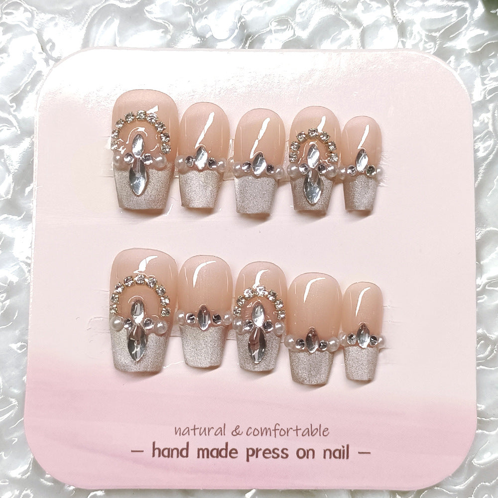 Patch UV Crystal Cat's Nail Art Split Code en dix pièces